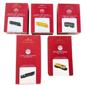 Hallmark Keepsake Lionel Trains Ornament Lot of 5 Die-Cast Metal Locomotives